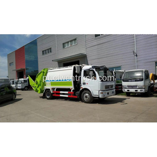 Brand new Dongfeng 120hp 8cbm caminhão compactador de lixo